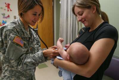 Army doctor, new mother, parent, baby, women in the military, health care