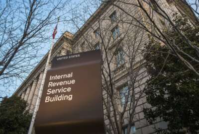 FILE - This April 13, 2014, file photo shows the Internal Revenue Service (IRS) headquarters building in Washington. On Friday, Feb. 4, 2022, The Associated Press reported on stories circulating online incorrectly claiming The IRS will issue a fourth round of stimulus checks to Americans in February 2022. (AP Photo/J. David Ake, File)