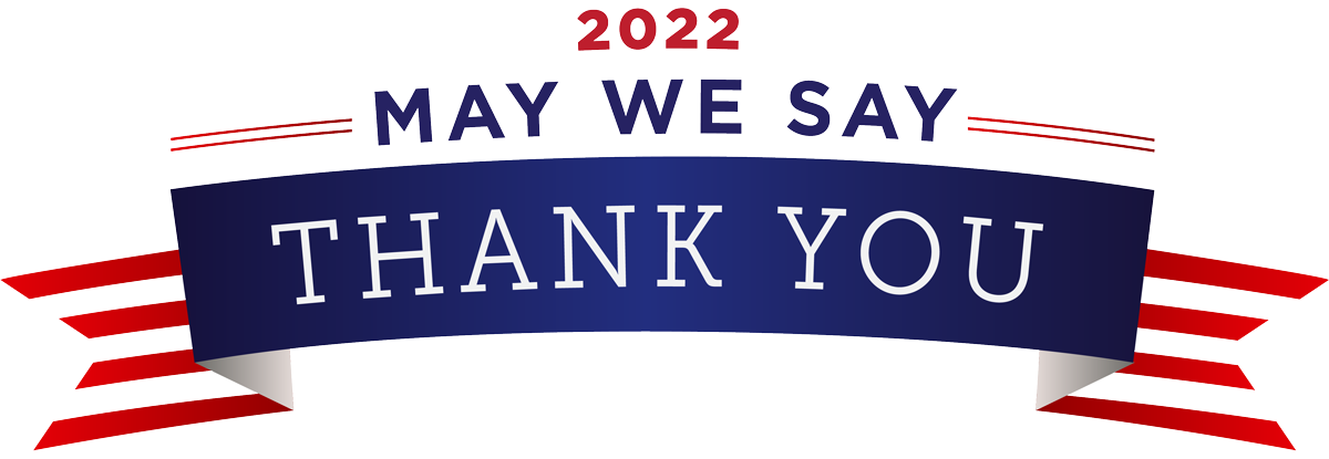 May We Say Thank You 2022 Logo